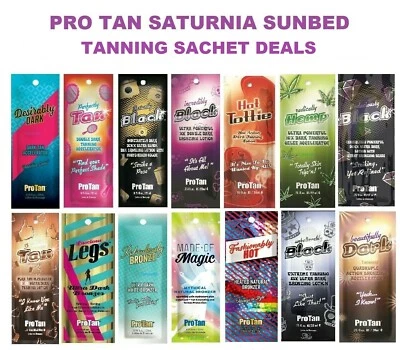 PRO TAN SUNBED TANNING ACCELERATOR LOTION CREAM SACHET PACKAGE DEALS MULTI BUY   - Image 1 of 4