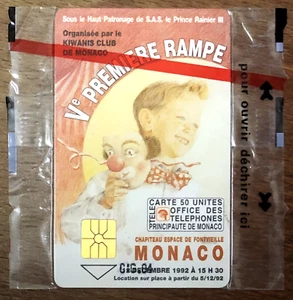 MONACO TELECOM ZIRKUSRAMPE REF PHONECOTE M26 TELECARTE KARTE PHONE CARD - Bild 1 von 2