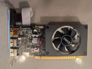GeForce GT 730 4GB DDR3 Low Profile Graphics Card, 2X HDMI, DP, VGA, PCI Expr... - Afbeelding 1 van 4