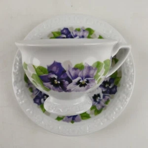 Rosenthal Classic Rose Maria Stiefmütterchen Tasse mit Untertasse Z-3652 - Bild 1 von 13