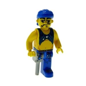 1x Lego Figure 4 Juniors Pirate Man Scurvy Dog Yellow Blue Wooden Leg 4j009 - Picture 1 of 1