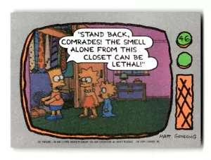 1990 Topps The Simpsons Trading Card #46 Bart, Lisa & Maggie - Bild 1 von 4