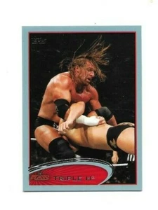 2012 TOPPS TRIPLE H BLUE PARALLEL INSERT WRESTLING CARD #47 - Picture 1 of 1