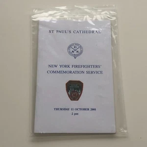 NEW YORK 9/11 St Paul's Cathedral London Firefighters Commemorative Service 2001 - Picture 1 of 4