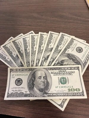 $100 CASH (1) One Hundred Dollar Bill 1996-2006 Series Circulated No Culls - Image 1 of 2
