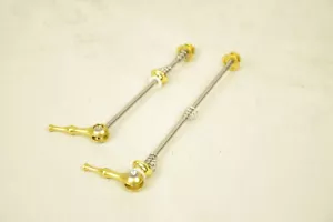 Titanium Axle quick release Road Bike Quick Release QR Skewer Yellow - Picture 1 of 7