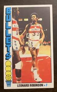 1976-77 Topps Basketball - Leonard Robinson #104 - Washington Bullets - Bild 1 von 2