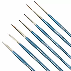 AS-209 Kolinsky Synthetic Mini Detail Brush Set 7 pcs | Watercolor - Picture 1 of 5