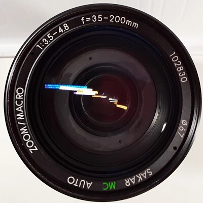 Lente 35-200 mm 1:35-4,8 zoom/macro lente automática MC SAKAR hecha en Japón 67 mm de diámetro Foto 1 de 4