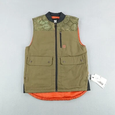 DC Vest Mens Medium Brown Camo Quilted Ekotech Ride Built Series Snowboard NEW - Image 1 of 4