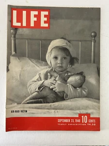 Life Magazine September 23, 1940, England Bombing, B-17, Brigham Young movie - Picture 1 of 4