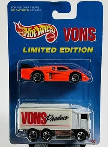 Camión de transporte Hot Wheels Vons Produce 1996 y GT Racer paquete de 2 LE - Imagen 1 de 4
