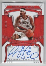 2022-23 PANINI NATIONAL TREASURES DEFINITIVE INK AUTO RASHEED WALLACE 42/49