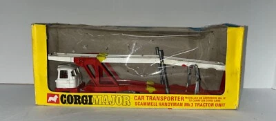 VINTAGE CORGI MAJOR 1148 CAR TRANSPORTER WITH SCAMMELL HANDYMAN MK.3 TRACTOR - Image 1 of 4