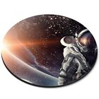 Round Mouse Mat Blue Space Astronaut Planets Stars #63031