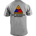 T-Shirt US Army 1st Armored Division Old Ironsides Veteran in voller Farbe