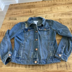 Tommy Bahama Girls Size 10 Denim Jacket EUC - Picture 1 of 11