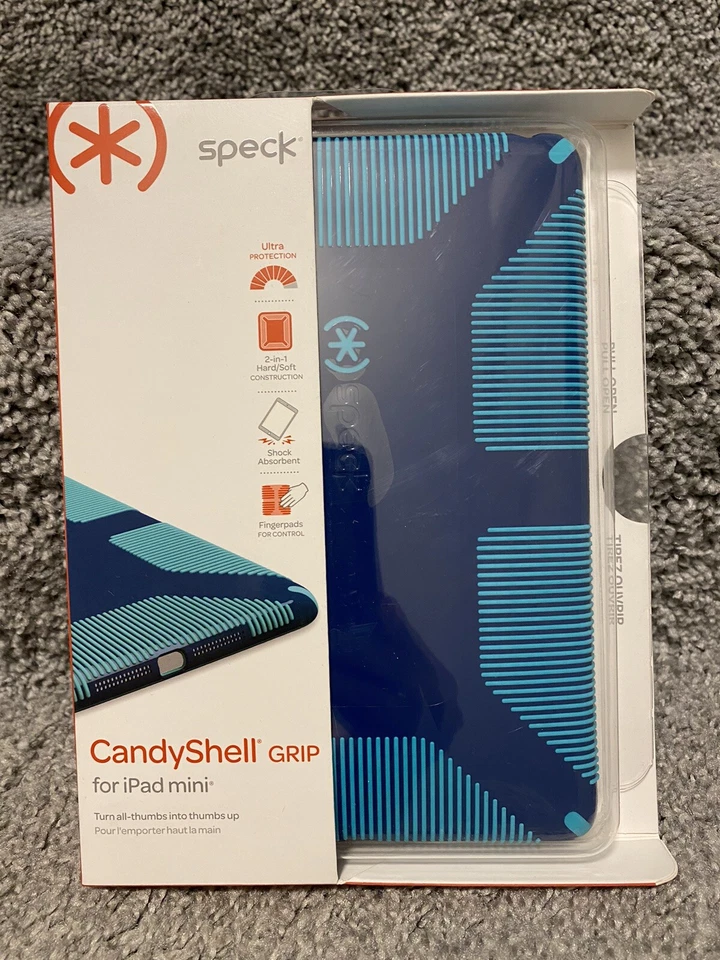 iPad Mini Speck Candyshell Grip Case - Deep Sea Blue/Caribbean - Image 1 of 2