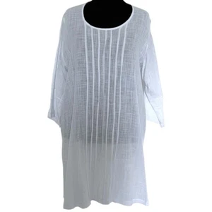 Ophilia Tunika weiß mit Biesen Gr 48 (4) 3/4  Arm - Bild 1 von 3