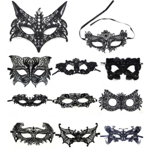 Hollow Lace Eye Mask Halloween Costume Party Cosplay Nightclub Eye Mask Sex Toys - Picture 1 of 22