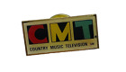 Vintage 80er 90er CMT Country Musik Fernsehen Reversmütze Werbe Pin Brosche