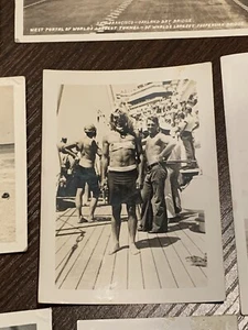 WWll Photos Lot Of 24 Shirtless Gay Interest Line Crossing Ceremony USN CG 1940s - Picture 1 of 14