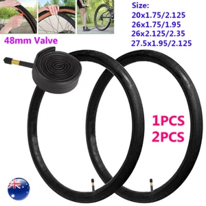 Mountain Bike Inner Tube Bicycle Tubes 20" 26" 27.5" x 1.75/1.95/2.125/2.35 Tyre - Picture 1 of 9