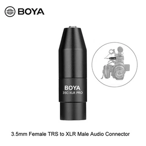 PRO 3.5mm (TRS) Mini-Jack Female Microphone Adapter to 3-pin XLR Male Connector - Picture 1 of 14