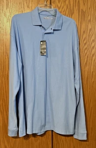 Polo uomo BLUE GENERATION BG7502 taglia XL blu soft touch manica lunga nuova con etichetta - Foto 1 di 15