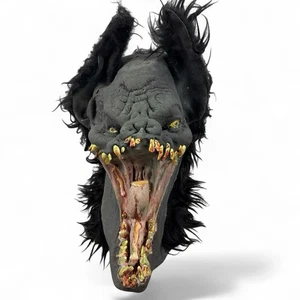 Vintage Illusive Concepts OVERSIZED Halloween Hairy Bat Mask RARE - Picture 1 of 17