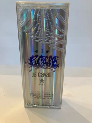 Roberto Cavalli JUST CAVALLI I LOVE HIM 2oz EDT Spray para Hombres, 100% AUTÉNTICO, Foto 1 de 2