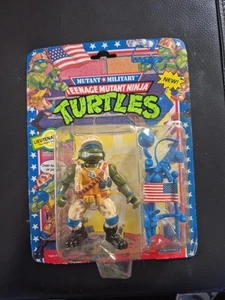 Vintage TMNT Ninja Turtles Lieutenant Leo 1991 Combat Army Turtle Complete - Picture 1 of 7