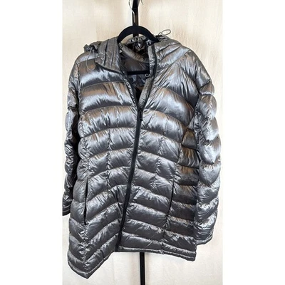 Chaqueta acolchada de mezcla de plumón premium empaquetable Calvin Klein 2X gris factor de calor Foto 1 de 4