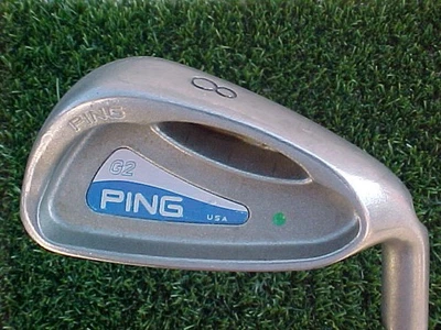 Club de Golf Ping G2 Green Dot Especificaciones Usado Derecha 8 Hierro con Acero Rígido y Empuñadura de Fábrica Foto 1 de 4