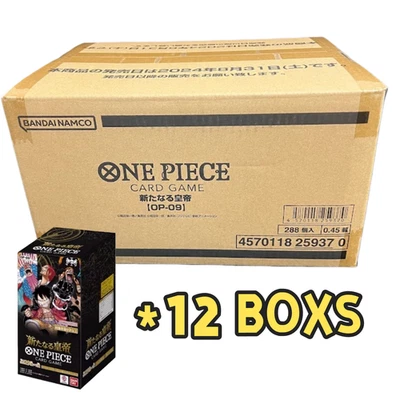 IN STOCK Japanese ONE PIECE The New Emperor Sealed Booster Case (12 Boxs) OP-09 - Image 1 of 4