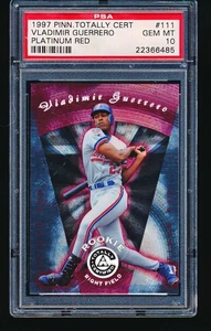 1997 Pinnacle Totally Certified Platinum Red VLAD GUERRERO #111 PSA 10 - Picture 1 of 2