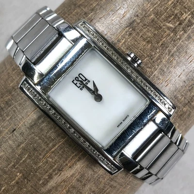 Reloj ESQ Movado Mujer E5428 Diamond Venture Rectangular Cuarzo 21mm 6 3/4" Foto 1 de 4
