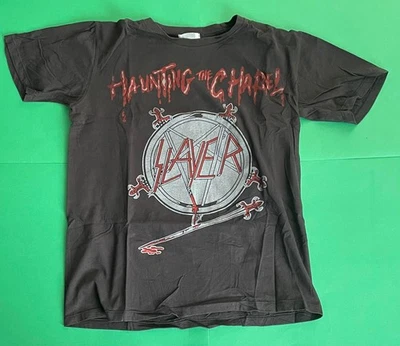 CAMISETA SLAYER ''HAUNTING THE CHAPEL' CREW...THRASH METAL... AÑOS 80, VENOM Foto 1 de 4