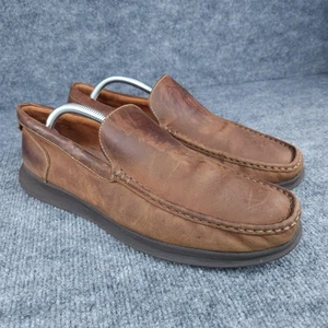 Florsheim Shoes Mens Size 10 Wide Leather Loafers Slip On Ortholite 13381-215 - Picture 1 of 14