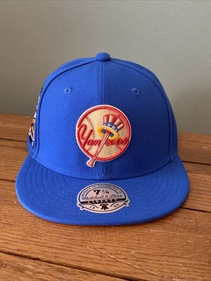 New York Yankees Mitchell & Ness 1993 Topps Fitted Hat Men’s Sz 7 1/8 - No Pin - Image 1 of 4