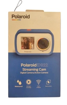 New Polaroid iD922 Streaming Action Digital Camera Blue Open Box Photography  - Image 1 of 4