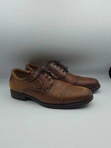 Scarpe eleganti Oxford da uomo Florsheim punta centrale 11568-221 cognac taglia 9,5D affilate! - Foto 1 di 9
