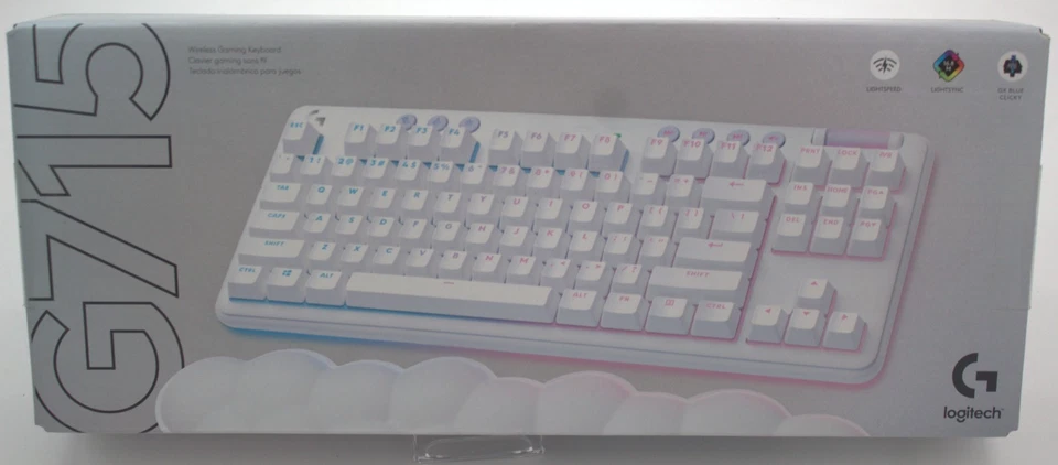 Logitech G715 TKL Aurora Collection Wireless Mechanical Gaming Keyboard - White - Image 1 of 1