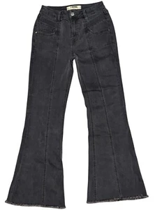 Rock & Roll Denim Flared Jeans Womens 26x30 High Rise Bell Bottom Black - Picture 1 of 7