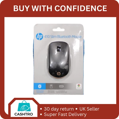 HP 410 Slim Silver Wireless Optical Mouse [Ash Silver] (Brand New) - Image 1 of 3