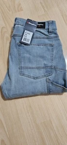 KingGee Mens Urban Coolmax Denim Slim Jeans Cotton Comfortable Gusset K13006 - Picture 1 of 5