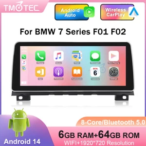 12.3" Autoradio Android 14 GPS DAB+CarPlay 64GB DSP IPS für BMW 7er F01 F02 CIC - Bild 1 von 18