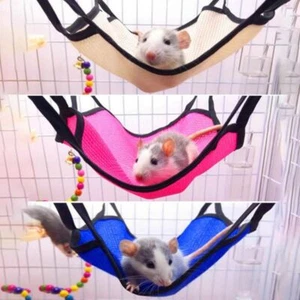 Pet Hamster Bird Ferret Rat Squirrel Hammock Hanging Cage Nest Bed House Toys - Picture 1 of 29