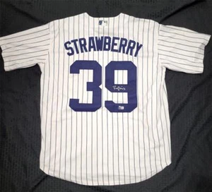 Darryl Strawberry autograph signed New York Yankees Jersey ~ BAS Witness Holo - Picture 1 of 6