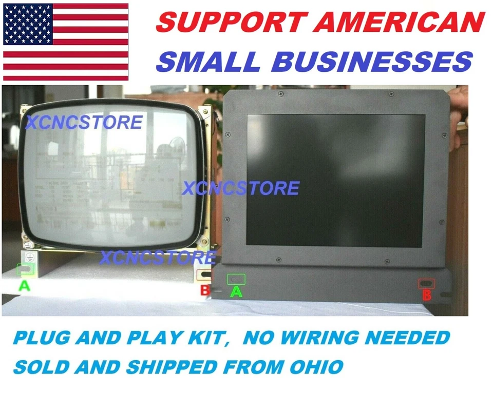 MONITOR LCD DE 12 PULGADAS PARA MÁQUINA AY-12PDB MDT-1283B CRT ON MAZAK PLUG AND PLAY Foto 1 de 4
